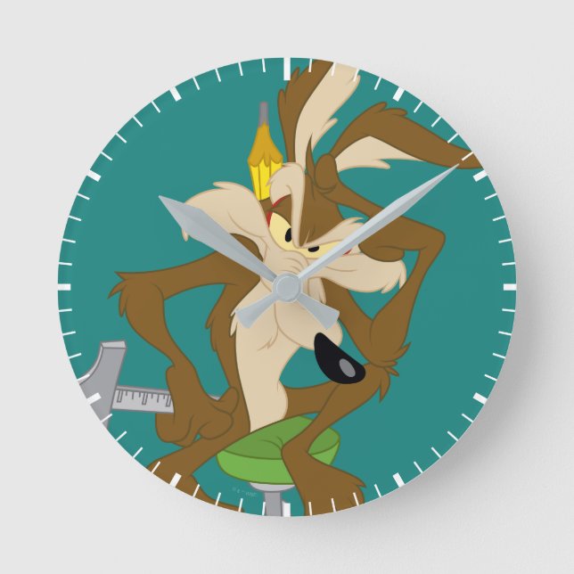 Relógio Redondo Planejamento do WILE E. COYOTE™ (Frente)
