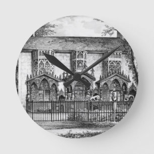 Relógio Redondo Plas Newyyd, perto de Llangollen, Wales, o assento