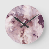 Plum Blush Ink Marble Glam #1 #wall #decor #art