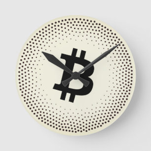 Relógio Redondo Pontos de Sat do Bitcoin