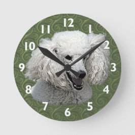 Relógio Redondo Poodle Art Wall Clock