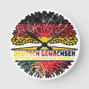 Relógio Redondo Portugal Portugiesisch Deutsch Alemanha Baum