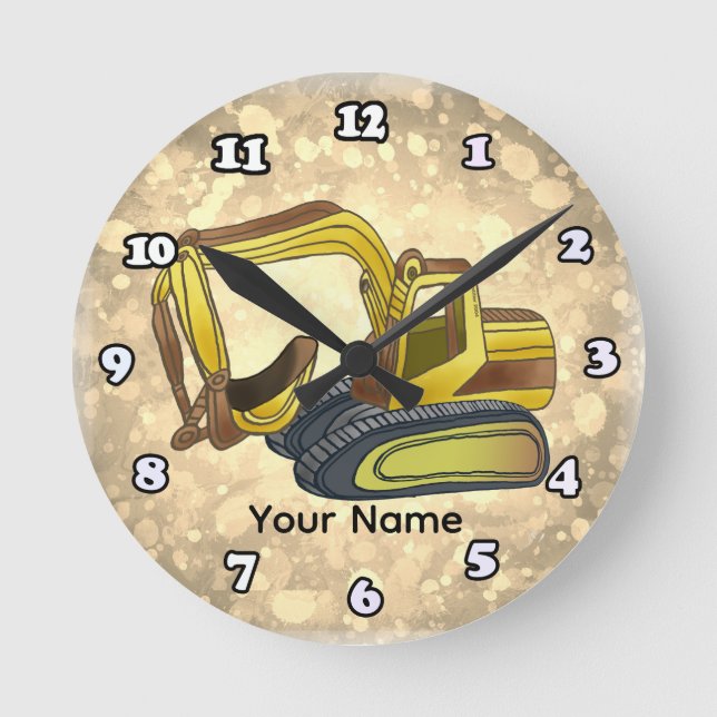 Relógio Redondo Power Shovel (Frente)