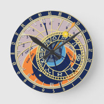 Praga Astronomical Clock Watch, Round