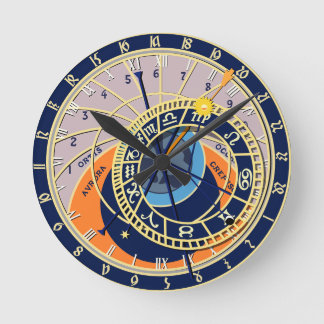Relógio Redondo Praga Astronomical Clock Watch, Round