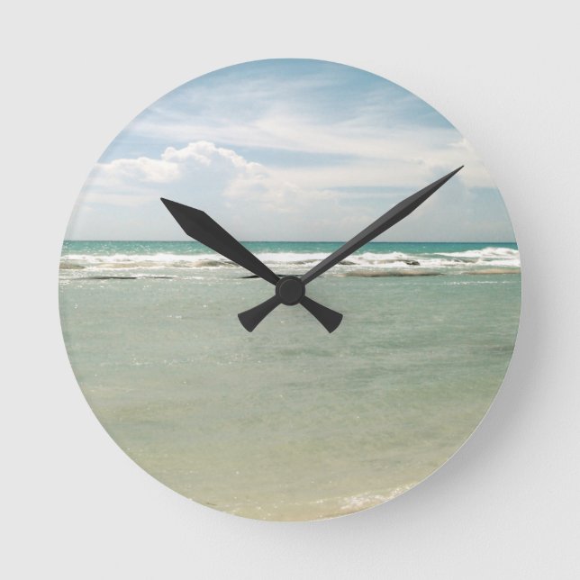 Relógio Redondo Praia do México (Frente)