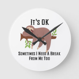 Relógio Redondo Precisa de uma Pausa