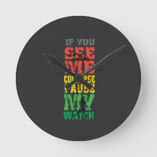 Relógio Redondo Presente de ciclismo em execução