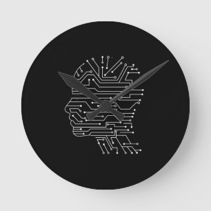 Relógio Redondo Presente de Programação de Ciência da Computação d