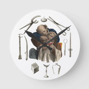 Relógio Redondo presentes de dentista vintage
