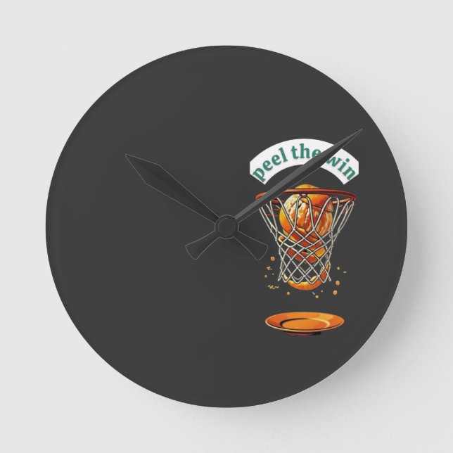 Relógio Redondo Presentes únicos para amantes de basquete arrancam (Frente)