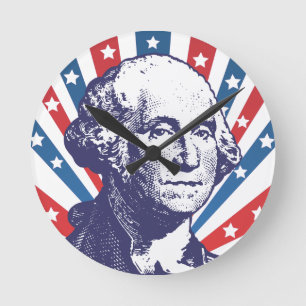 Relógio Redondo presidente George Washington