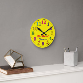 Relógio Redondo Professora de classe escolar