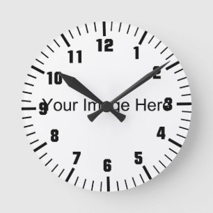 Relógio Redondo Projete seus próprios