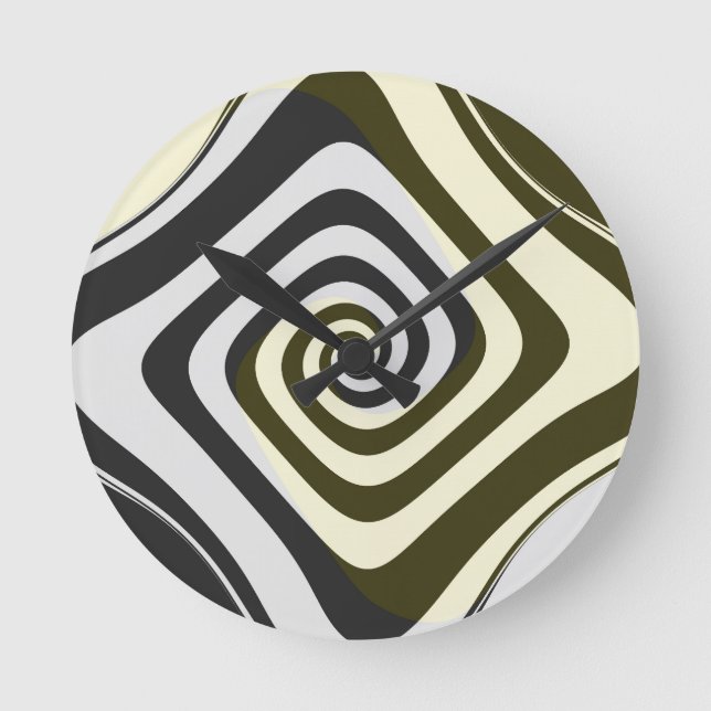 Relógio Redondo Psicodélica Hipopótica (Frente)