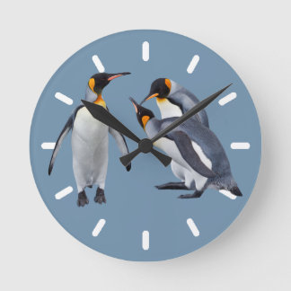Relógio Redondo Pulso de disparo 2 do trio dos pinguins