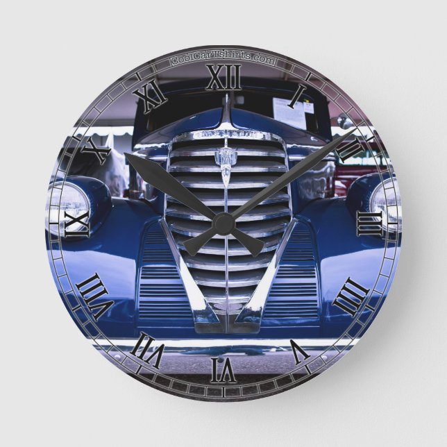 Relógio Redondo Pulso de disparo clássico do caminhão (Frente)