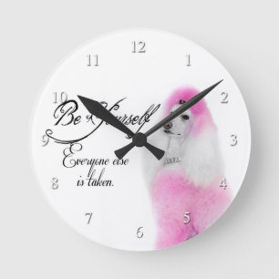 Relógio Redondo Pulso de disparo da caniche