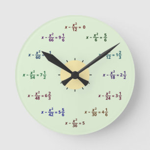 Relógio Redondo Pulso de disparo da matemática