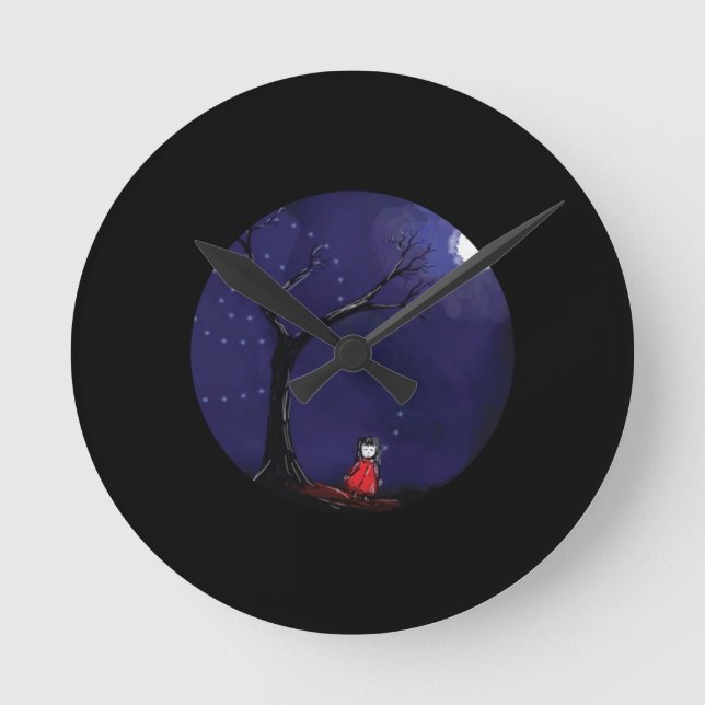 Relógio Redondo Pulso de disparo da menina de sonho (Frente)
