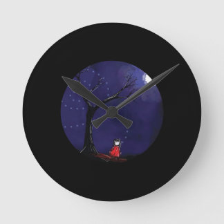 Relógio Redondo Pulso de disparo da menina de sonho