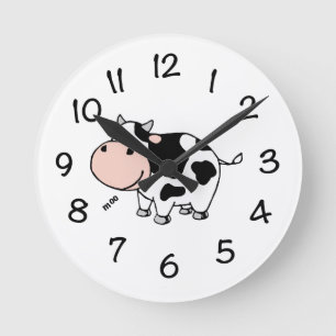 Relógio Redondo Pulso de disparo da vaca do MOO