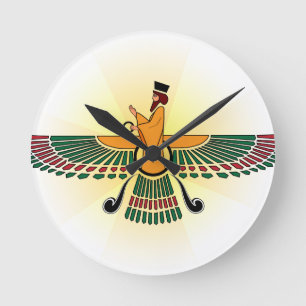 Relógio Redondo Pulso de disparo de Farvahar do persa