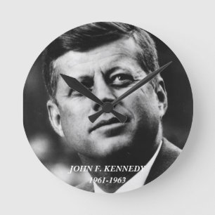 Relógio Redondo Pulso de disparo de John F. Kennedy