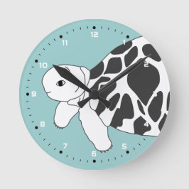 Relógio Redondo Pulso de disparo de parede Burmese da tartaruga da