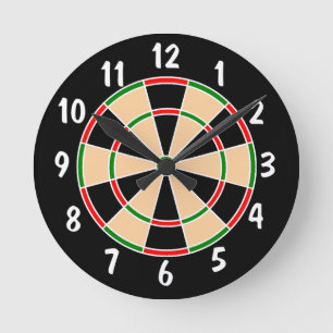 Relógio Redondo Pulso de disparo de parede do Dartboard