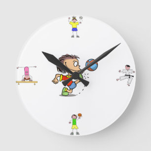 Relógio Redondo Pulso de disparo de parede dos esportes