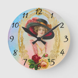 Relógio Redondo Pulso de disparo do francês do vintage