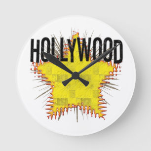 Relógio Redondo Pulso de disparo legal de Hollywood!
