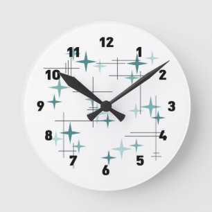 Relógio Redondo Pulso de disparo moderno 2 das estrelas do meio