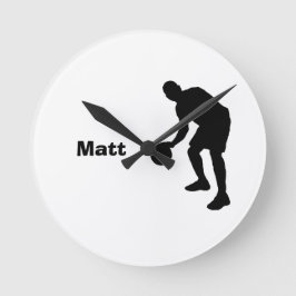 Relógio Redondo Pulso de disparo personalizado basquetebol