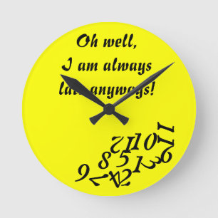 Relógio Redondo Pulso de disparo sempre atrasado