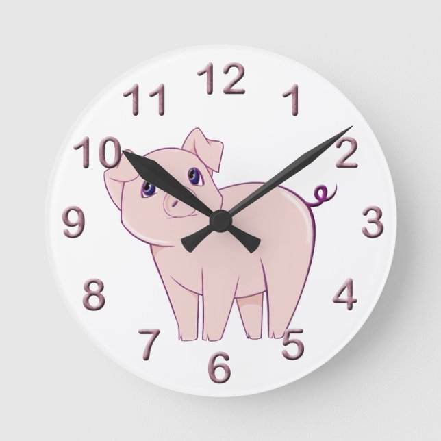 Relógio Redondo Pulsos de disparo (Frente)