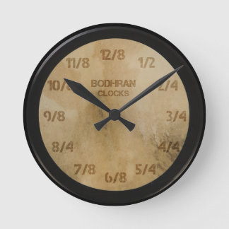 Relógio Redondo Pulsos de disparo de Bodhran