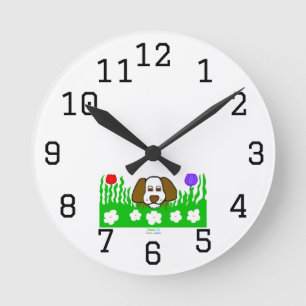 Relógio Redondo Pup N Play Acrylic Wall Clock