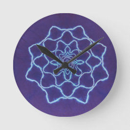 Relógio Redondo Púrpura Branca, Coluna