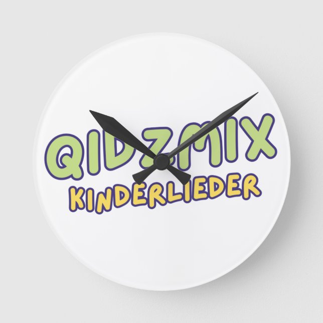 Relógio Redondo QidzMix Logo (Frente)