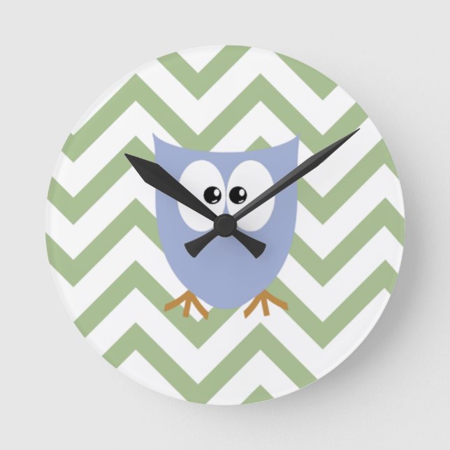 Relógio Redondo Quarto-de-cabra-rosa (Frente)