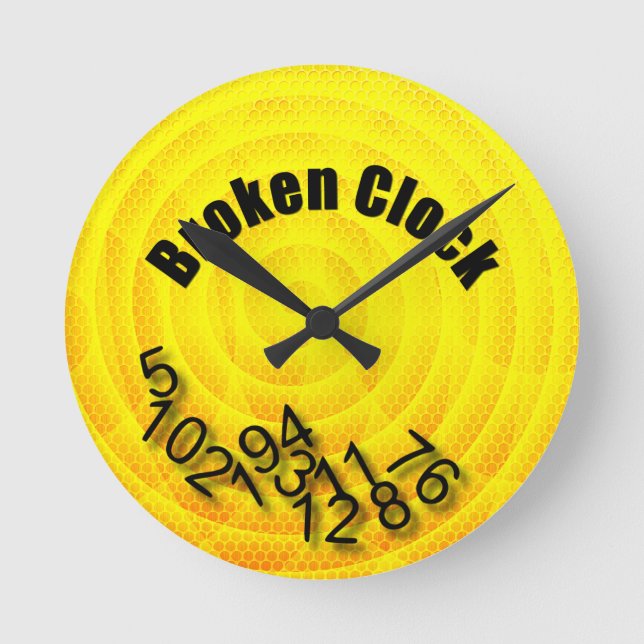 Relógio Redondo Quebrado (Frente)