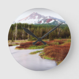 Relógio Redondo Queda congelada do sudoeste do inverno da neve das