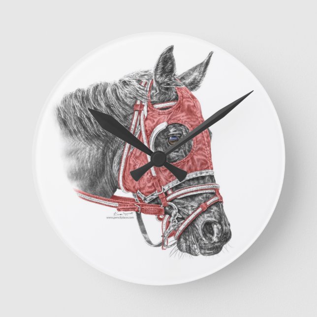 Relógio Redondo Race Horse Portrait Silks (Frente)