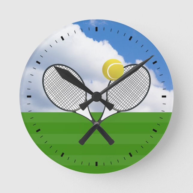 Relógio Redondo RACKETS tênis (Frente)