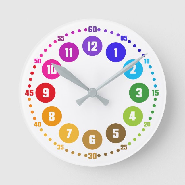 Relógio Redondo rainbowatch Lernuhr K12-AU-UE (Frente)