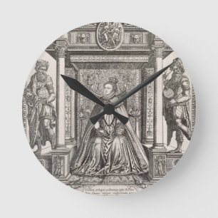 Relógio Redondo Rainha Elizabeth mim (1533-1603) como o consumidor