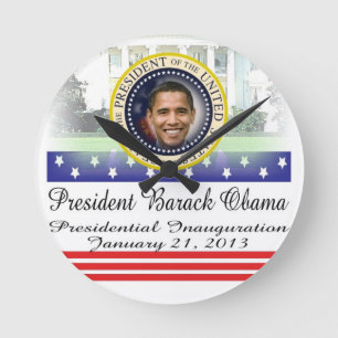 Relógio Redondo Re-eleição 2012 do presidente Obama