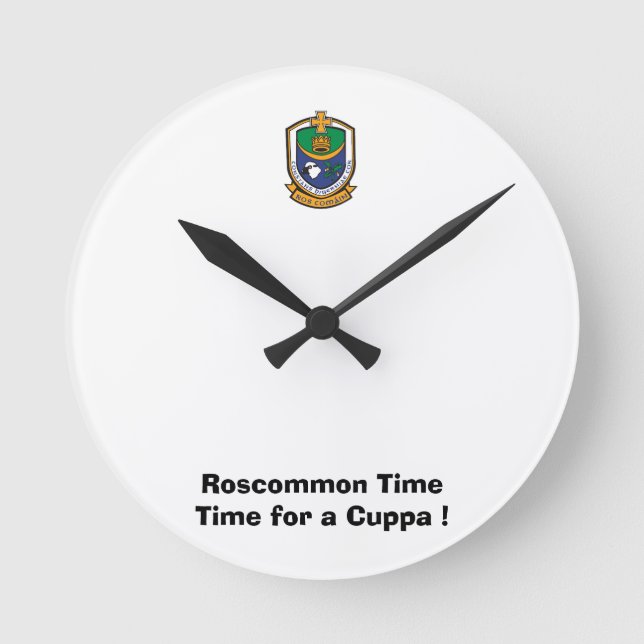Relógio Redondo Realizavam-se no Tempo-Time de Roscommon para um (Frente)